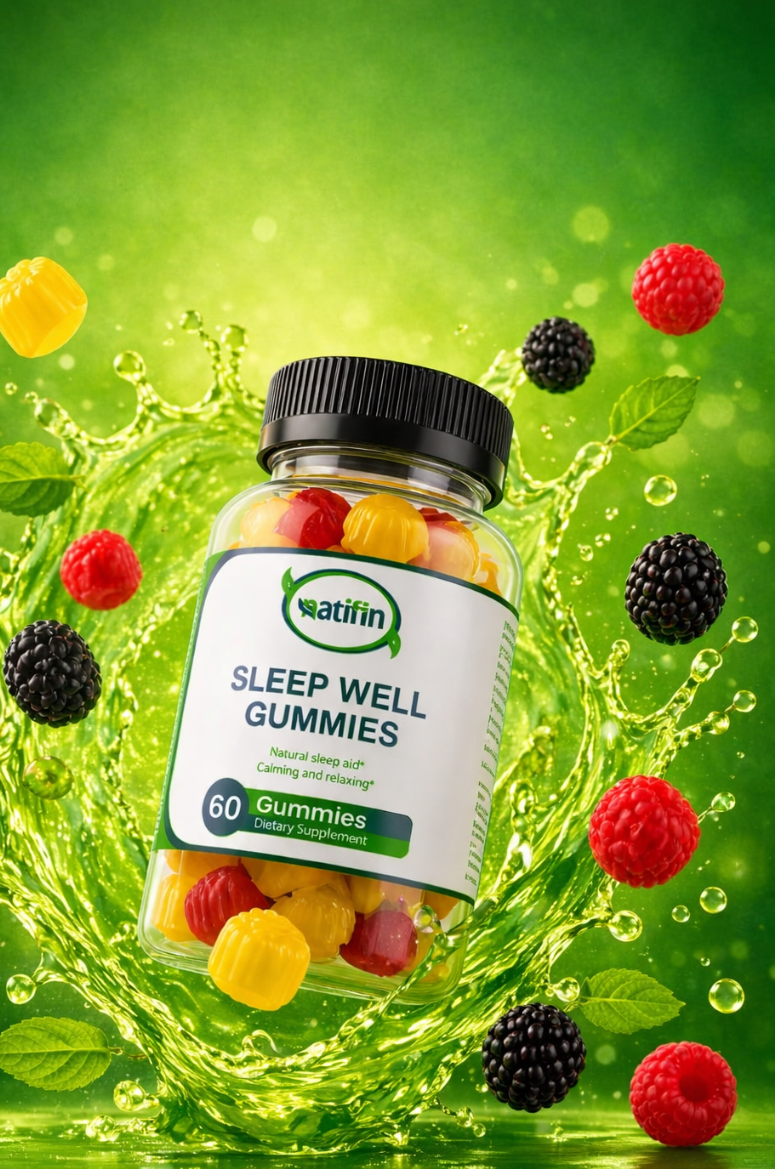 Natifin Sleep Well Gummies – Calm Nights & Better Mornings (60 Gummies)